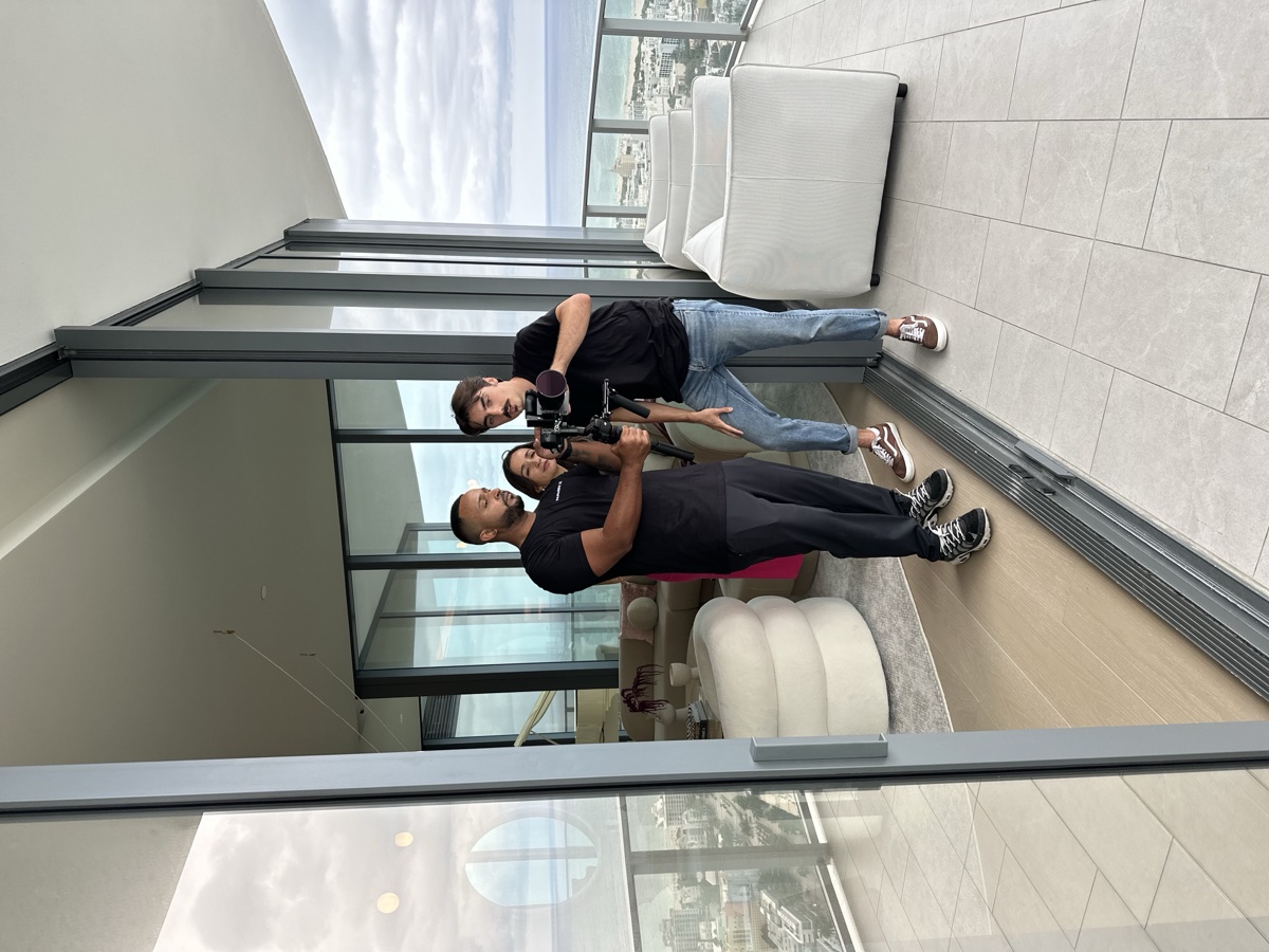 Filming from high-rise